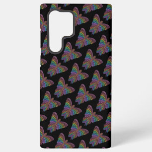 Rainbow Butterfly (black) - Samsung Case