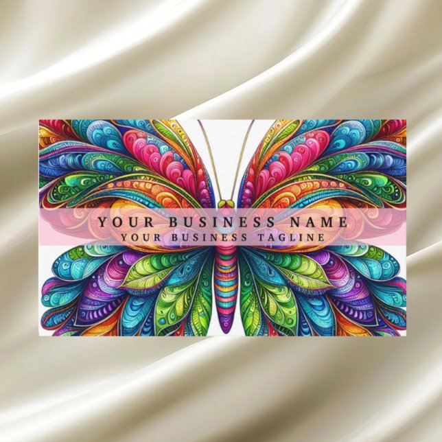 Rainbow Butterfly Business Card (Creator Uploaded)
