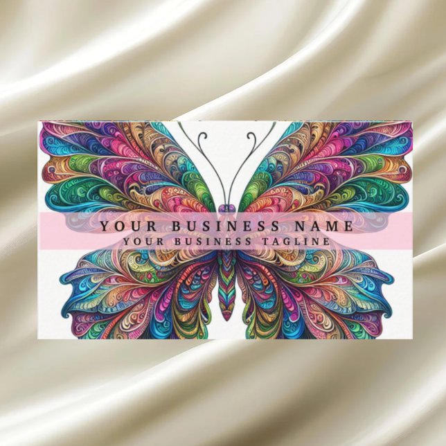 Rainbow Butterfly Business Card (Creator Uploaded)