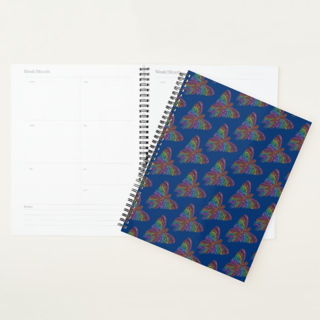 Rainbow Butterfly (dark blue) - Planner (Display)