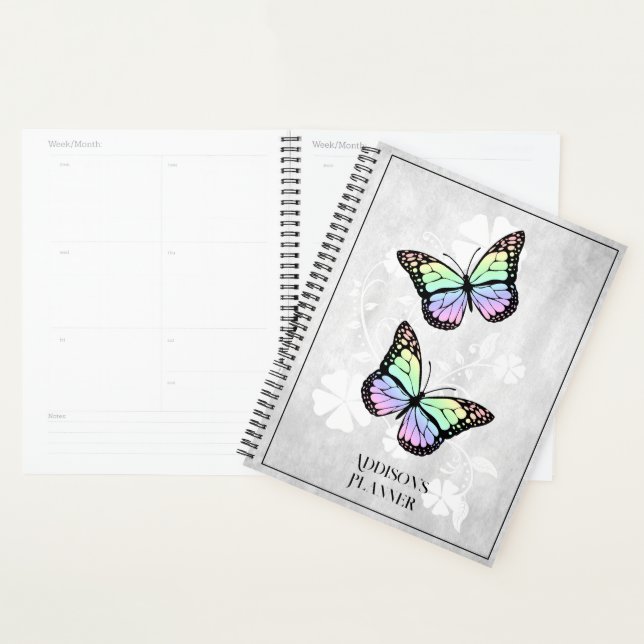 Rainbow Butterfly Floral Planner (Display)