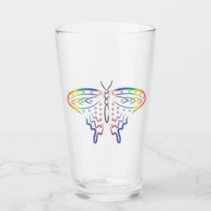 Rainbow Butterfly Glass