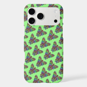 Rainbow Butterfly (light green) - iPhone Case