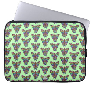 Rainbow Butterfly (light green) - Laptop Sleeve