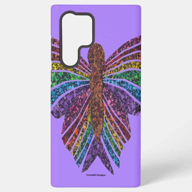 Rainbow Butterfly (light purple) - Samsung Case (Back)