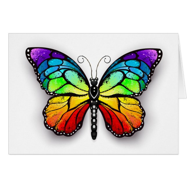 Rainbow butterfly Monarch (Front Horizontal)