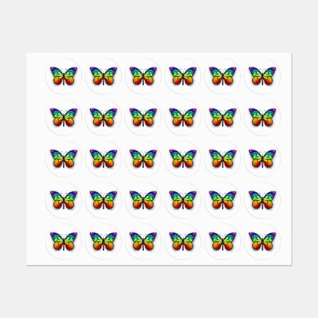 Rainbow butterfly Monarch (Sheet)