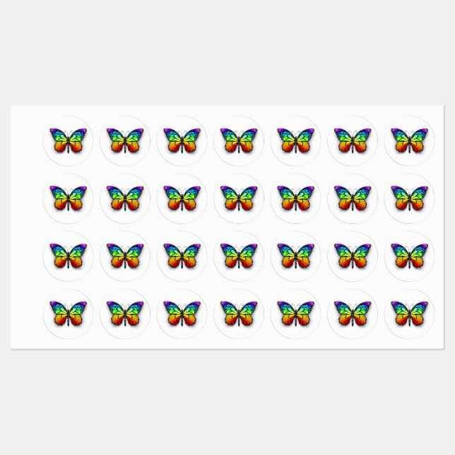 Rainbow butterfly Monarch (Sheet)