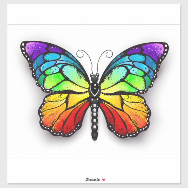 Rainbow butterfly Monarch (Sheet)