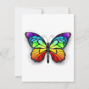 Rainbow butterfly Monarch Advice Card