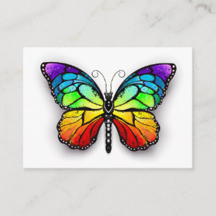 Rainbow butterfly Monarch Advice Card