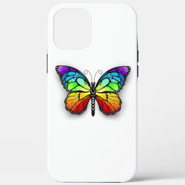 Rainbow butterfly Monarch Case-Mate iPhone Case (Back)