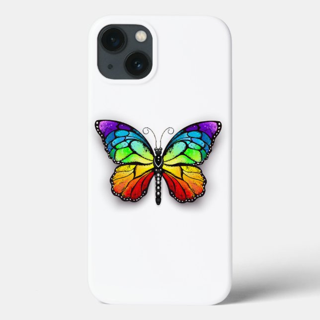 Rainbow butterfly Monarch Case-Mate iPhone Case (Back)