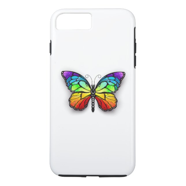 Rainbow butterfly Monarch Case-Mate iPhone Case (Back)