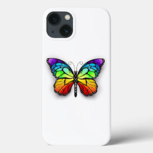 Rainbow butterfly Monarch iPhone 13 Case