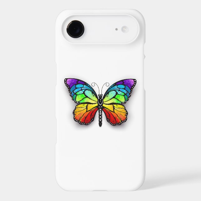 Rainbow butterfly Monarch Case-Mate iPhone Case (Back)