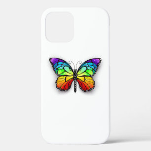 Rainbow butterfly Monarch iPhone 12 Case