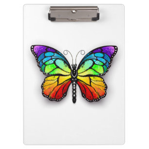 Rainbow butterfly Monarch Clipboard