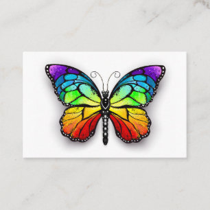 Rainbow butterfly Monarch Discount Card