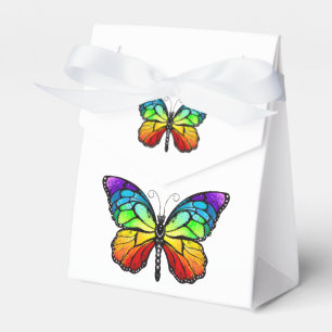 Rainbow butterfly Monarch Favour Box