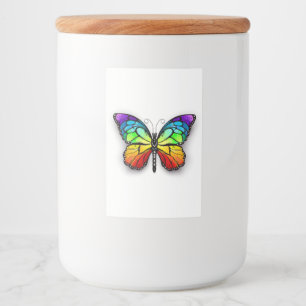 Rainbow butterfly Monarch Food Label