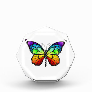 Rainbow butterfly Monarch Photo Block