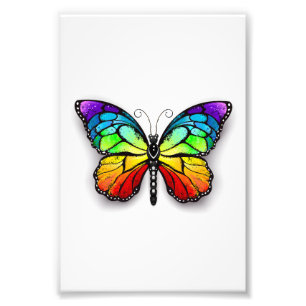 Rainbow butterfly Monarch Photo Print