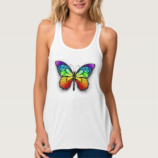 Rainbow butterfly Monarch Singlet (Front)