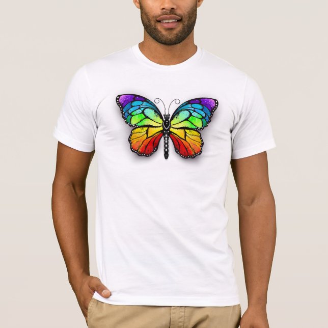 Rainbow butterfly Monarch T-Shirt (Front)
