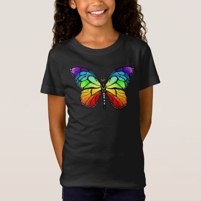 Rainbow butterfly Monarch T-Shirt (Front)