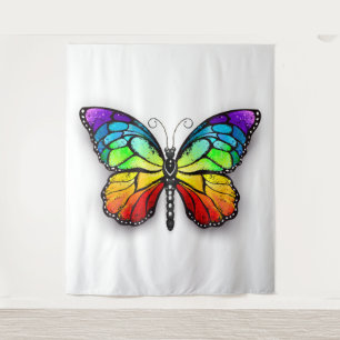 Rainbow butterfly Monarch Tapestry