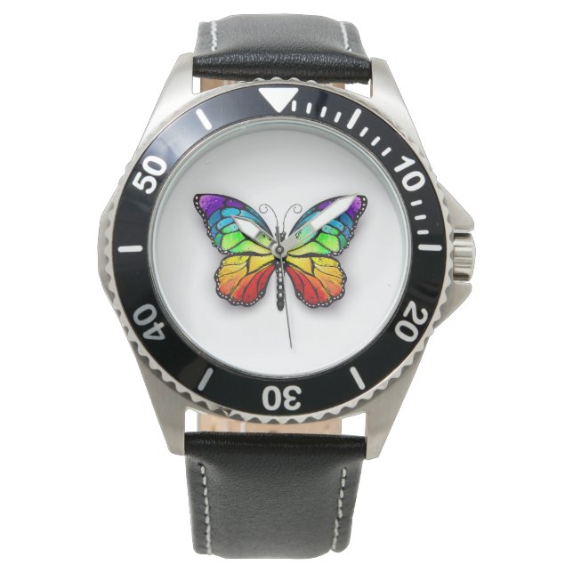 Rainbow butterfly Monarch Watch (Front)