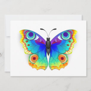Rainbow Butterfly Peacock Eye Advice Card