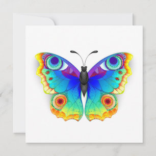 Rainbow Butterfly Peacock Eye Advice Card