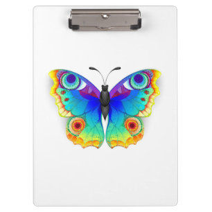 Rainbow Butterfly Peacock Eye Clipboard