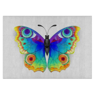 Rainbow Butterfly Peacock Eye Cutting Board