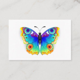 Rainbow Butterfly Peacock Eye Discount Card