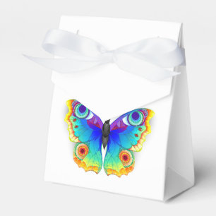 Rainbow Butterfly Peacock Eye Favour Box