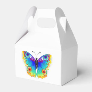 Rainbow Butterfly Peacock Eye Favour Box