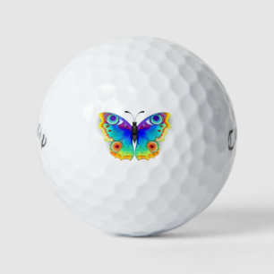 Rainbow Butterfly Peacock Eye Golf Balls