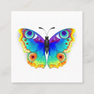 Rainbow Butterfly Peacock Eye Loyalty Card