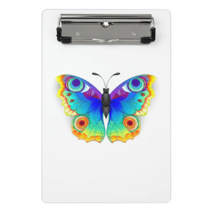 Rainbow Butterfly Peacock Eye Mini Clipboard