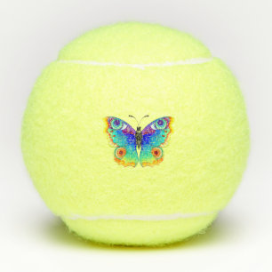 Rainbow Butterfly Peacock Eye Tennis Balls