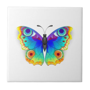 Rainbow Butterfly Peacock Eye Tile