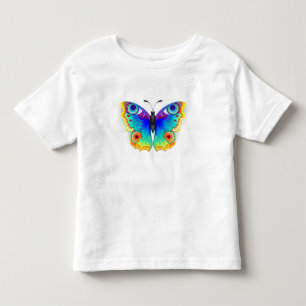 Rainbow Butterfly Peacock Eye Toddler T-Shirt