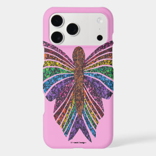 Rainbow Butterfly (pink) - iPhone Case