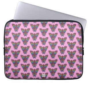 Rainbow Butterfly (pink) - Laptop Sleeve