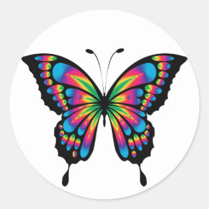 rainbow butterfly stickers