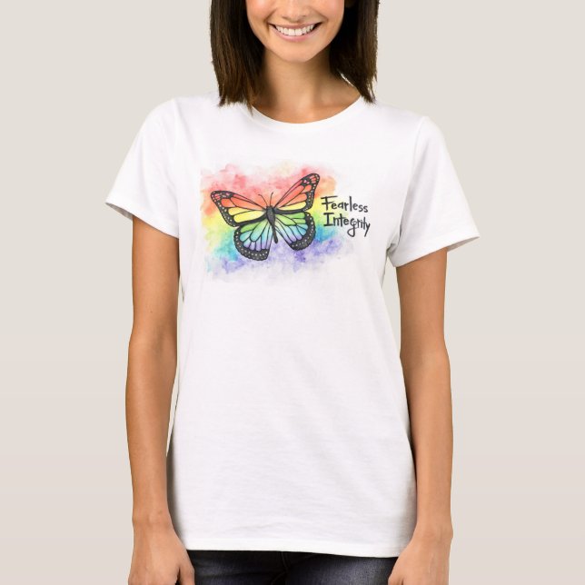Rainbow butterfly T-Shirt (Front)