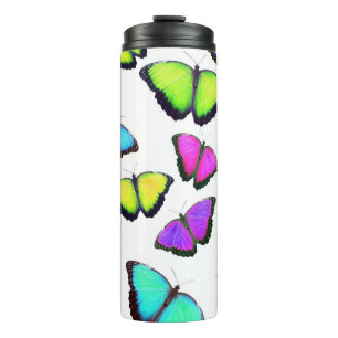Rainbow Butterfly Thermal Tumbler